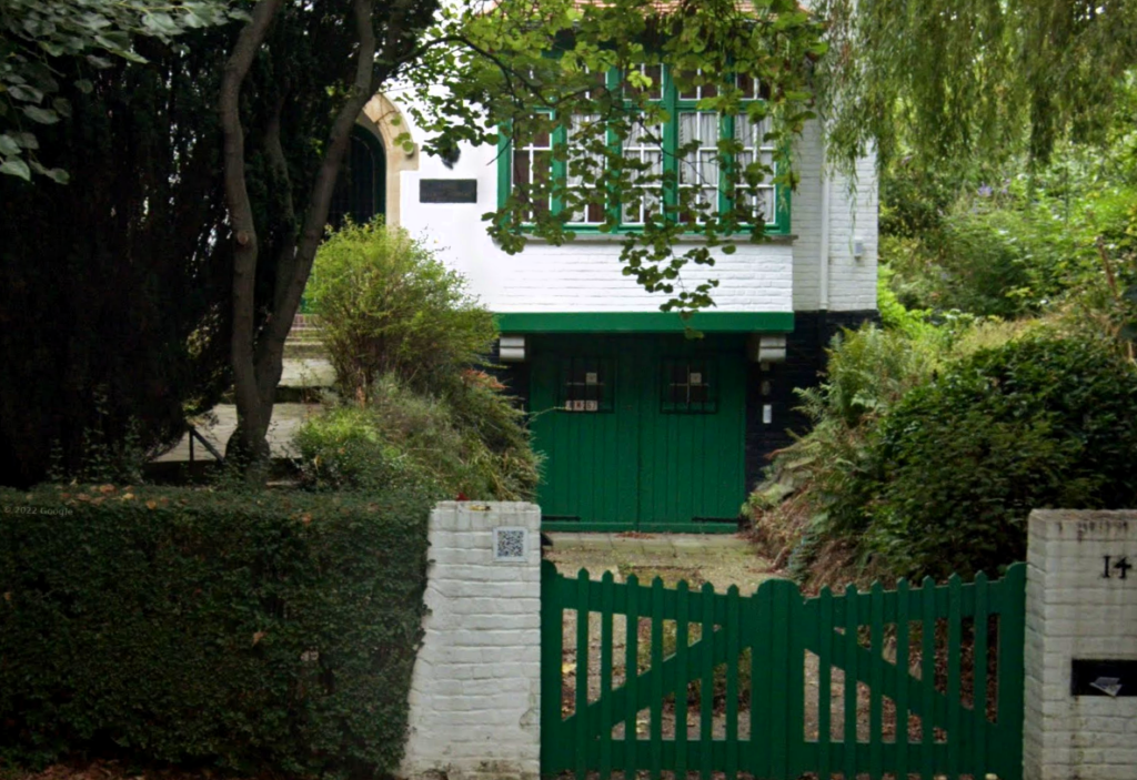 « La Maison Blanche », Avenue Nellie Melba, 14 à Anderlecht. Image Google Maps