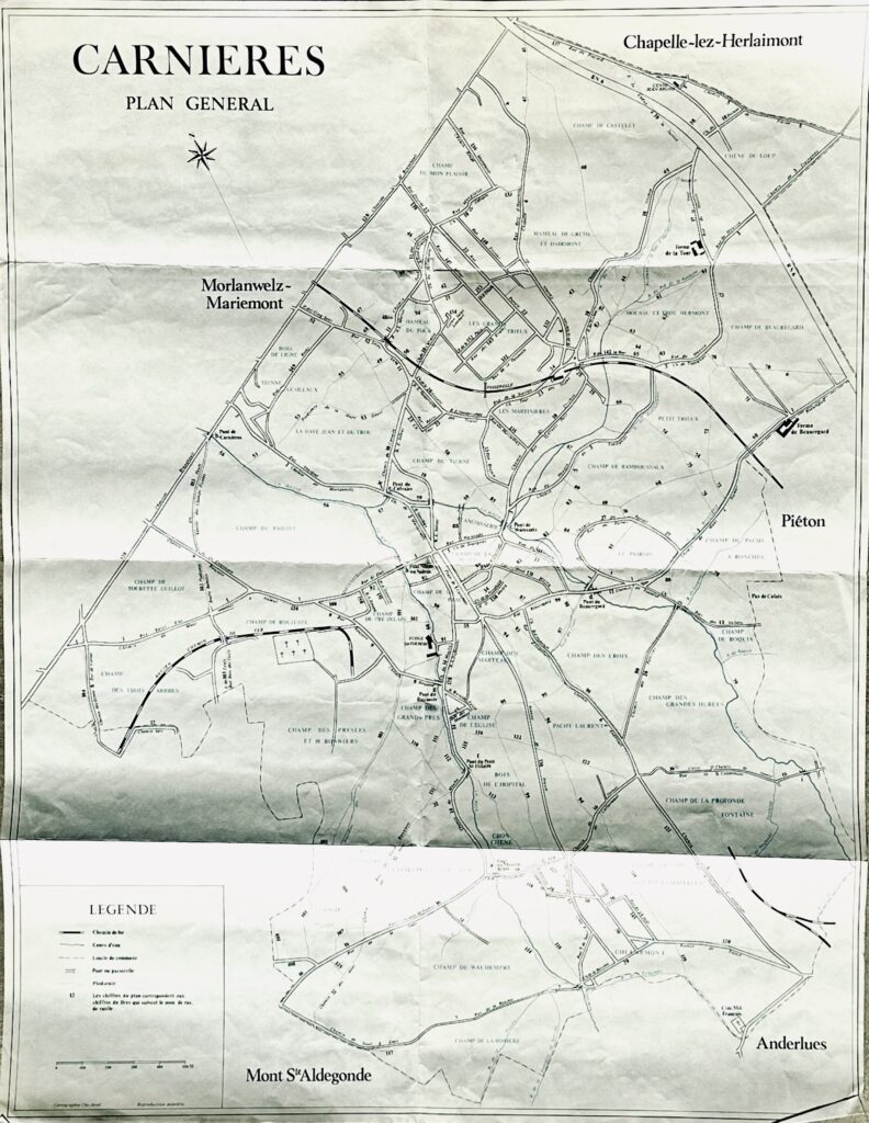 Carnières. Plan général.