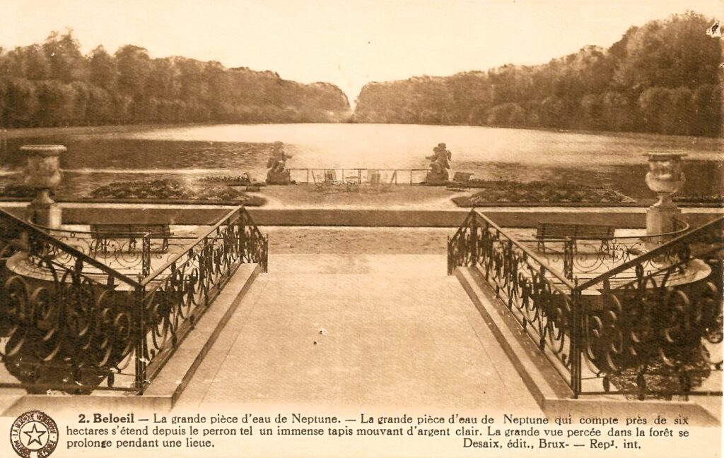 Beloeil - le château (la pièce d'eau Neptune)