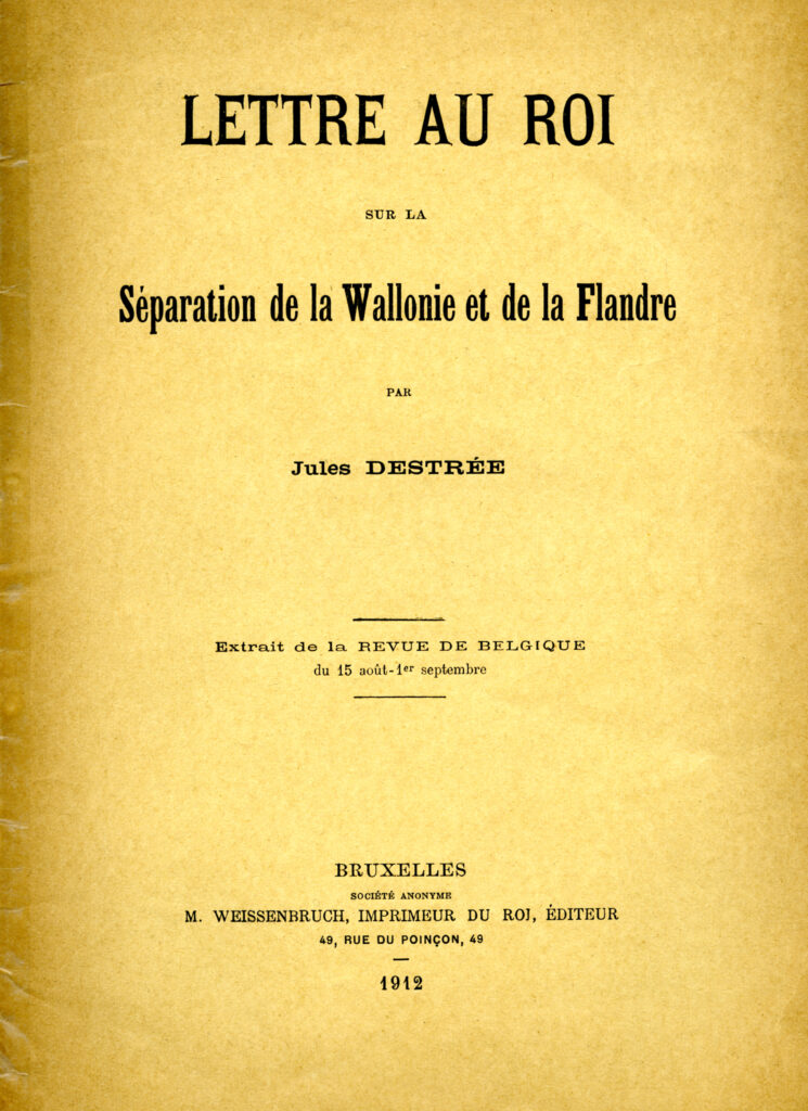 la lettre au Roi de Jules Destrée